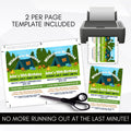 last minute diy camping party invitations